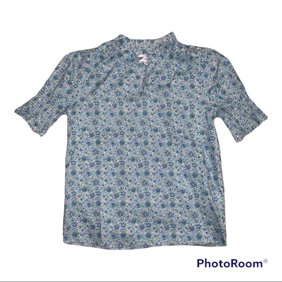 J.CREW Floral Blouse, Size XS. - Picture 1 of 3